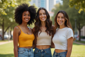Discussion sur l'âge approprié pour porter des crop tops et tendances mode